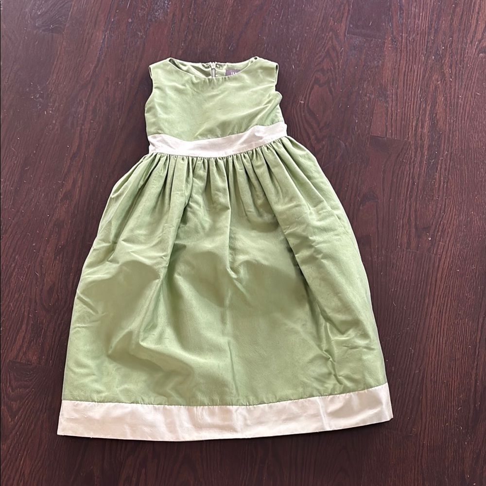 Jenny Yoo Collections Silk Junior Bridesmaid Elegant Green Dress
